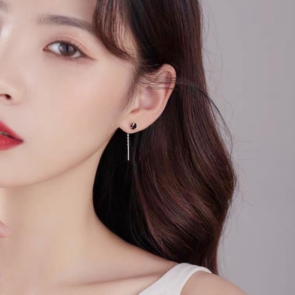 Manyue S925 Perak Earing Gadis Seksi Hadiah Liburan Anting Korea Fashion Wanita Ear Ring