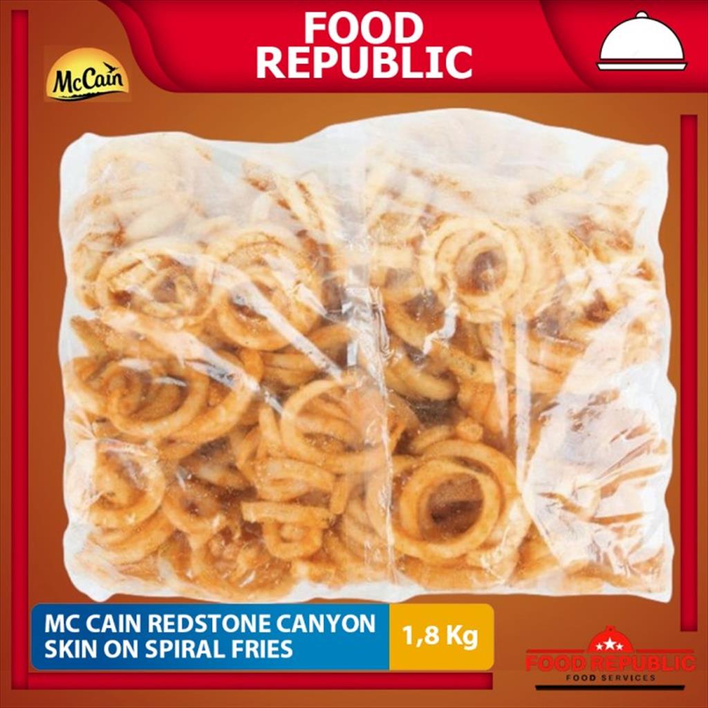 Mc Cain Kentang Goreng Redstone Canyon Skin On Spiral 1,8 Kg McCain French Fries