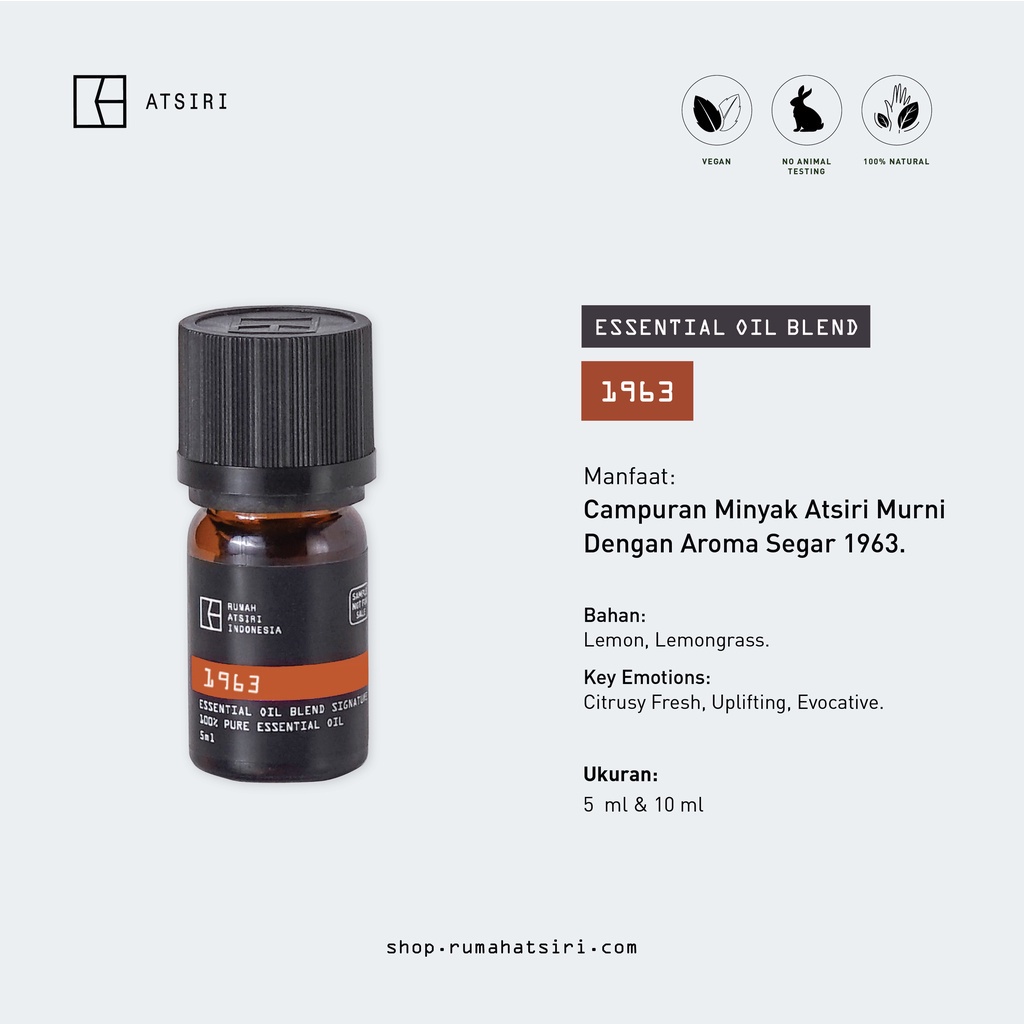 Signature Essential Oil Blends Rumah Atsiri