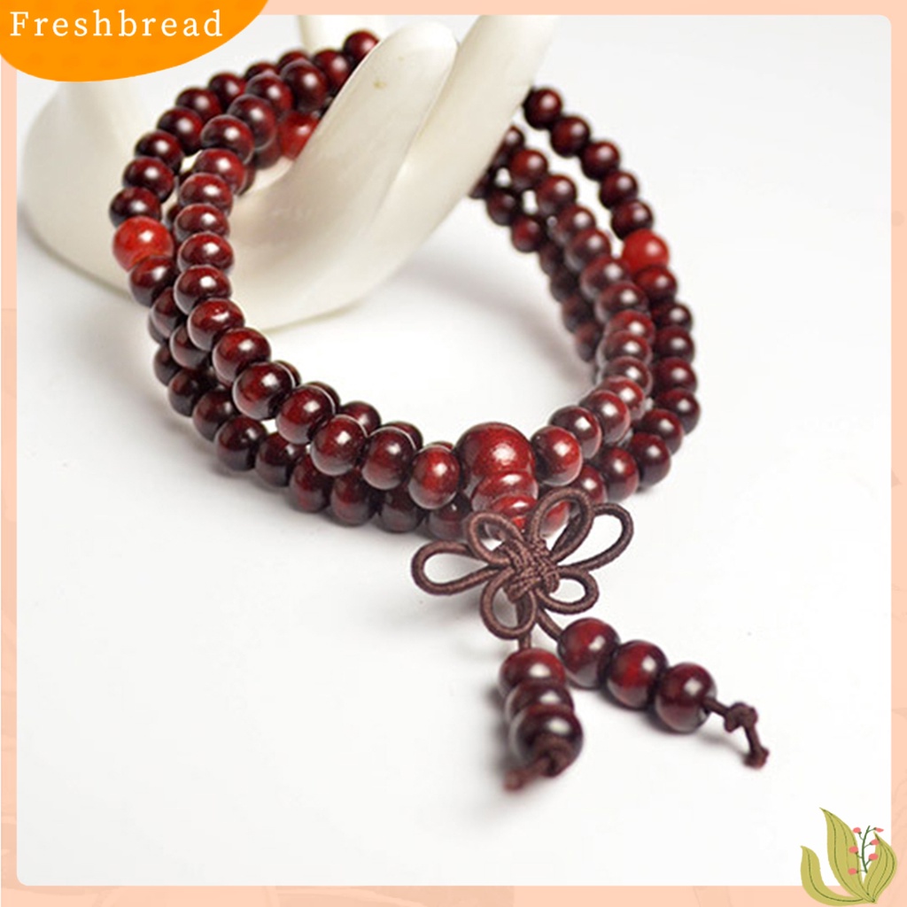 &lt; Freshbread &gt; Gelang Multilayer Perhiasan Hadiah Kayu Fashion Wooden Beads Gelang Kalung Untuk Kekasih