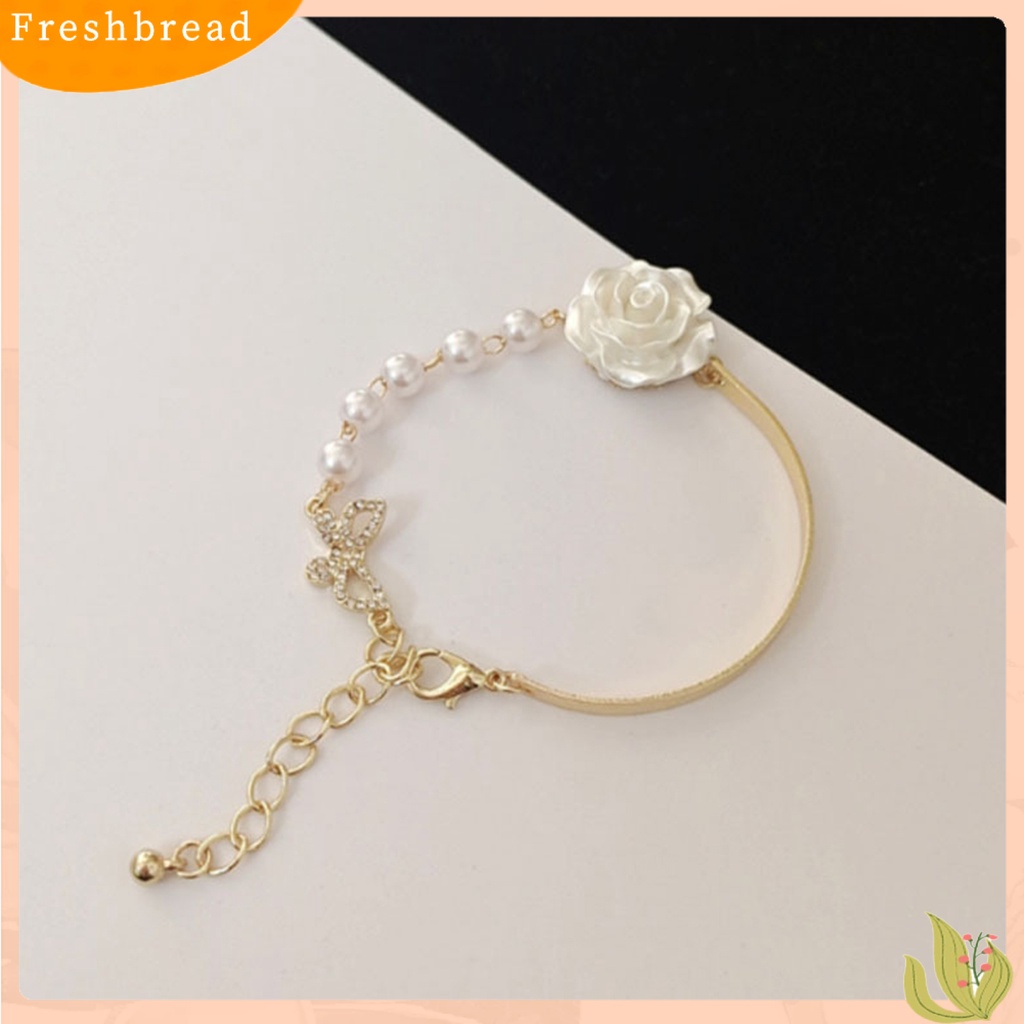 &lt; Freshbread &gt; Women Bracelet Eye-catching Tahan Aus Tembaga All-Match Women Butterfly Bracelets Perhiasan Hadiah Untuk Gadis