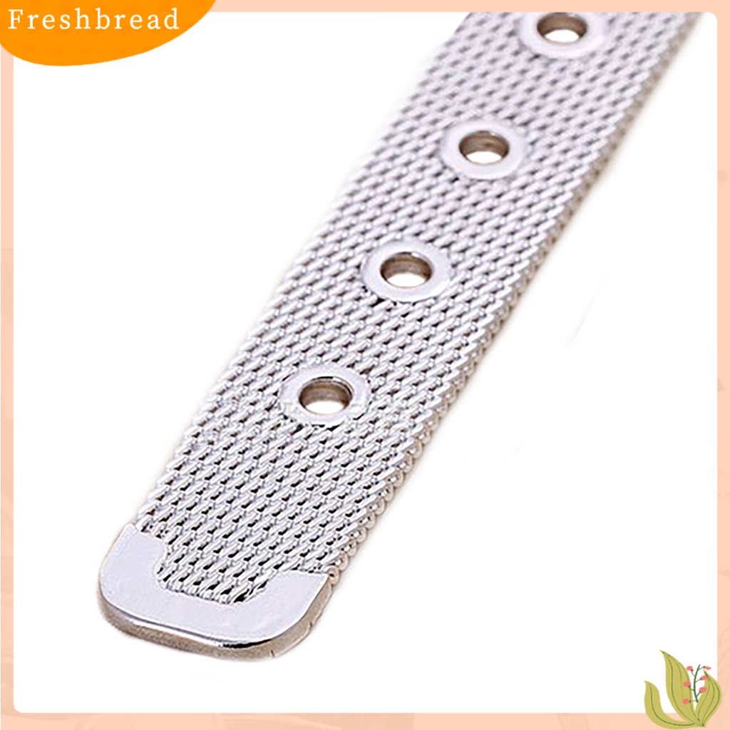 &lt; Freshbread &gt; Gelang Adjustable Pengerjaan Halus Silver Plated Adjustable Belt Gesper Untuk Pakaian Sehari-Hari