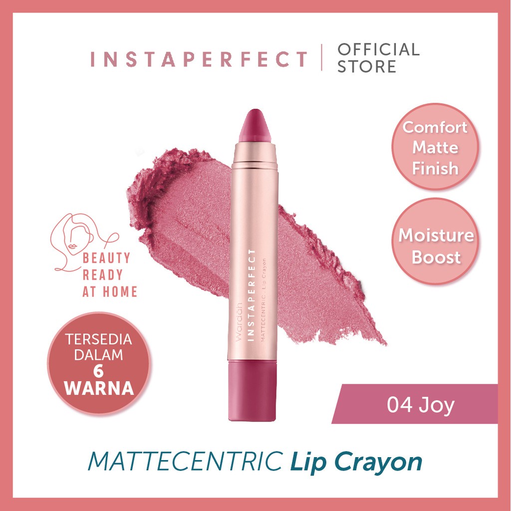 Wardah Instaperfect MATTECENTRIC Lip Crayon 3 g - Lipstick Matte