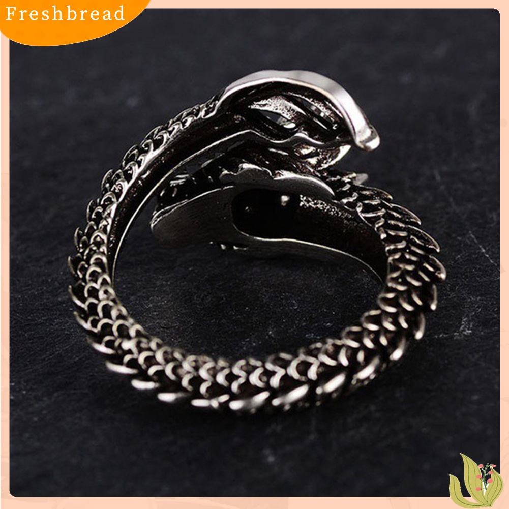 &lt; Freshbread &gt; Punk Pria Cina Pembukaan Yang Dapat Disesuaikan Jari Cincin Cosplay Perhiasan Hadiah