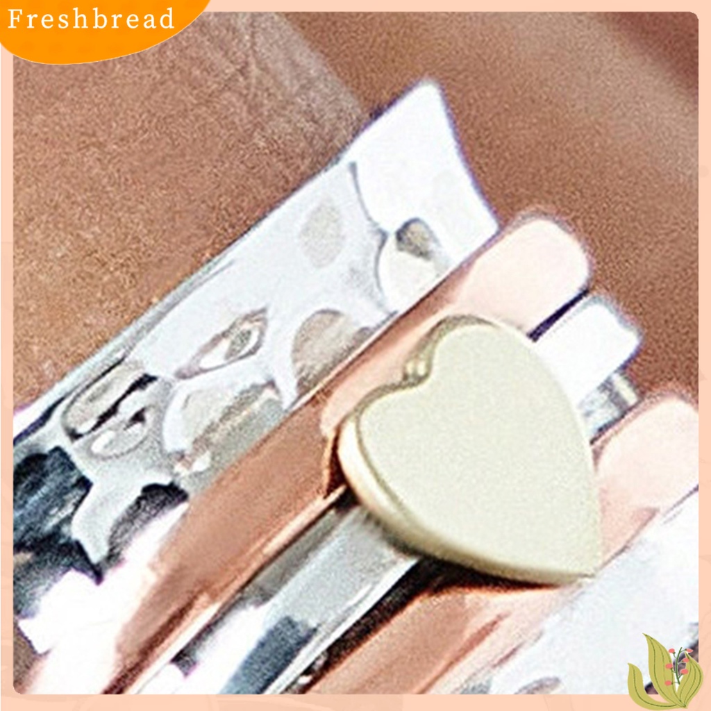 &lt; Freshbread &gt; Wanita Cincin Berputar Hias Kilau Cerah Geometris Bohemian Hadiah Pereda Kecemasan Wanita Cinta Hati Jari Cincin Perhiasan Fashion Untuk Hari Kasih Sayang