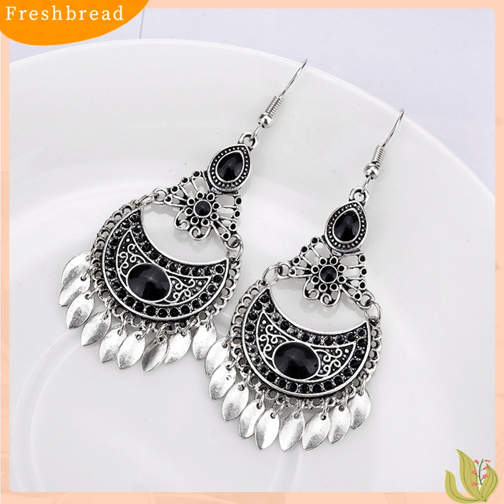 &lt; Freshbread &gt; Fashion Wanita Menjuntai Berongga Pesona Kait Anting Hadiah Perhiasan Pernikahan Bohemia