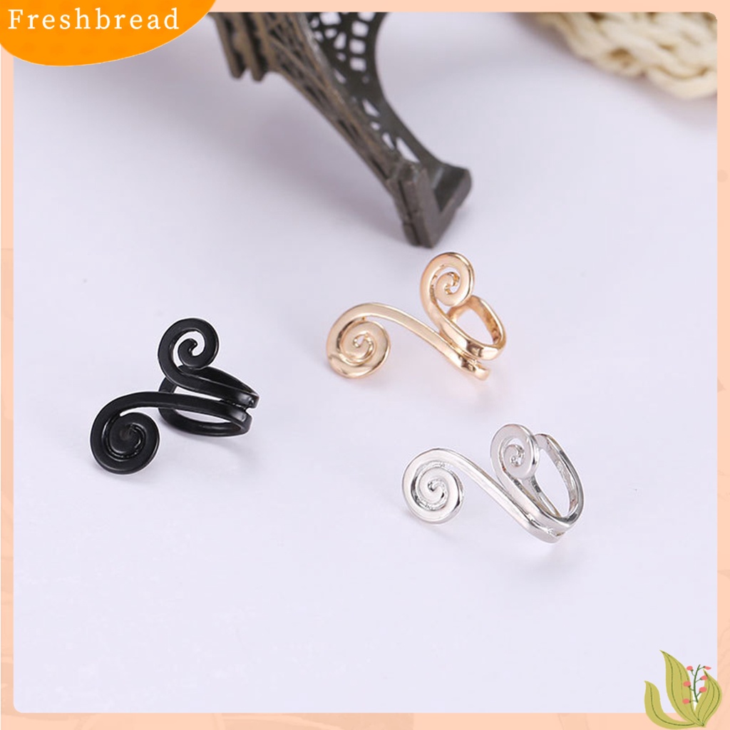 &lt; Freshbread &gt; 1Pc Klip Telinga Tanpa Sakit Non-Piercing Geometris Wanita Monkey King Golden Hoop Incantation Shaped Clip Earring Perhiasan Hadiah Untuk Kehidupan Sehari-Hari