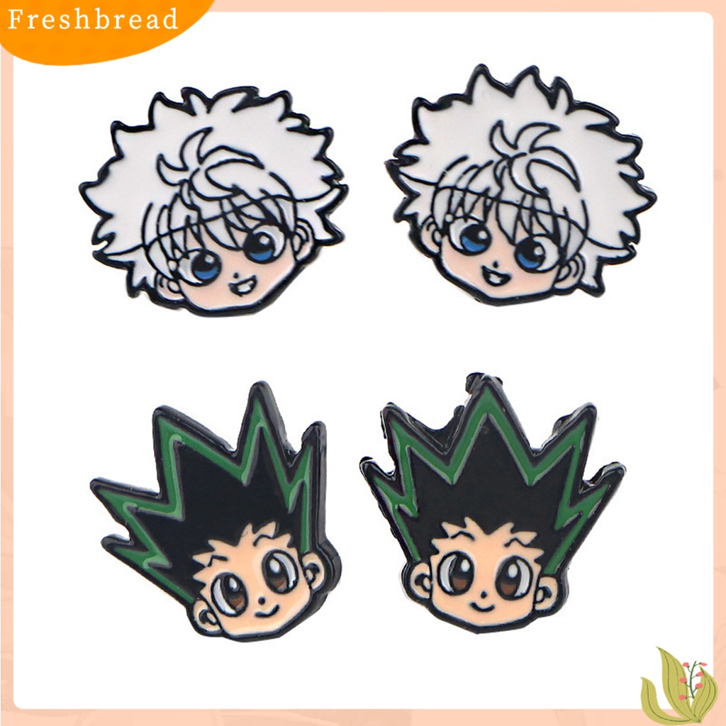 &lt; Freshbread &gt; 1pasang Piercing Earing Motif Kartun All-match Tahan Lama Gadis Anime Hunter X Hunter Stud Earing Untuk Pesta Ulang Tahun