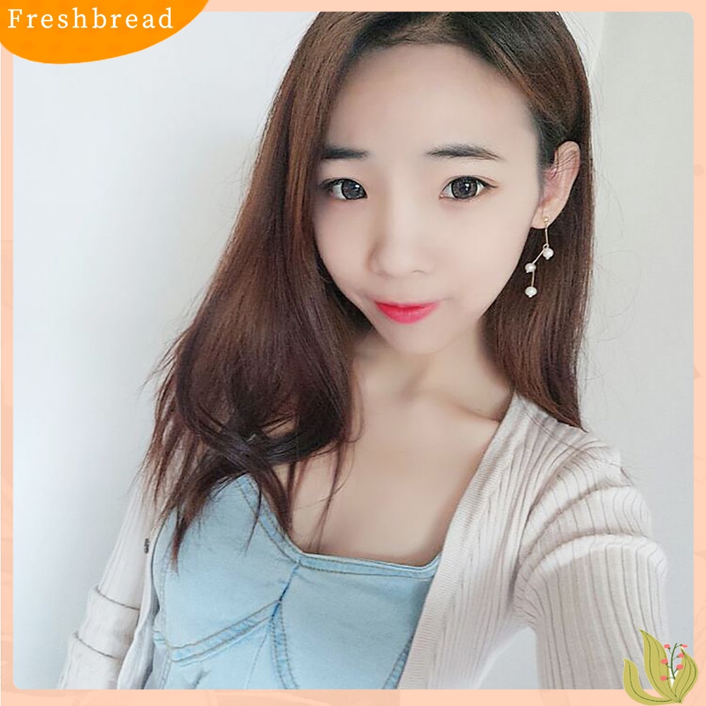 &lt; Freshbread &gt; Fashion Faux Pearl Ear Stud Earrings Wanita Gadis Pesta Perhiasan Cocktail Hadiah