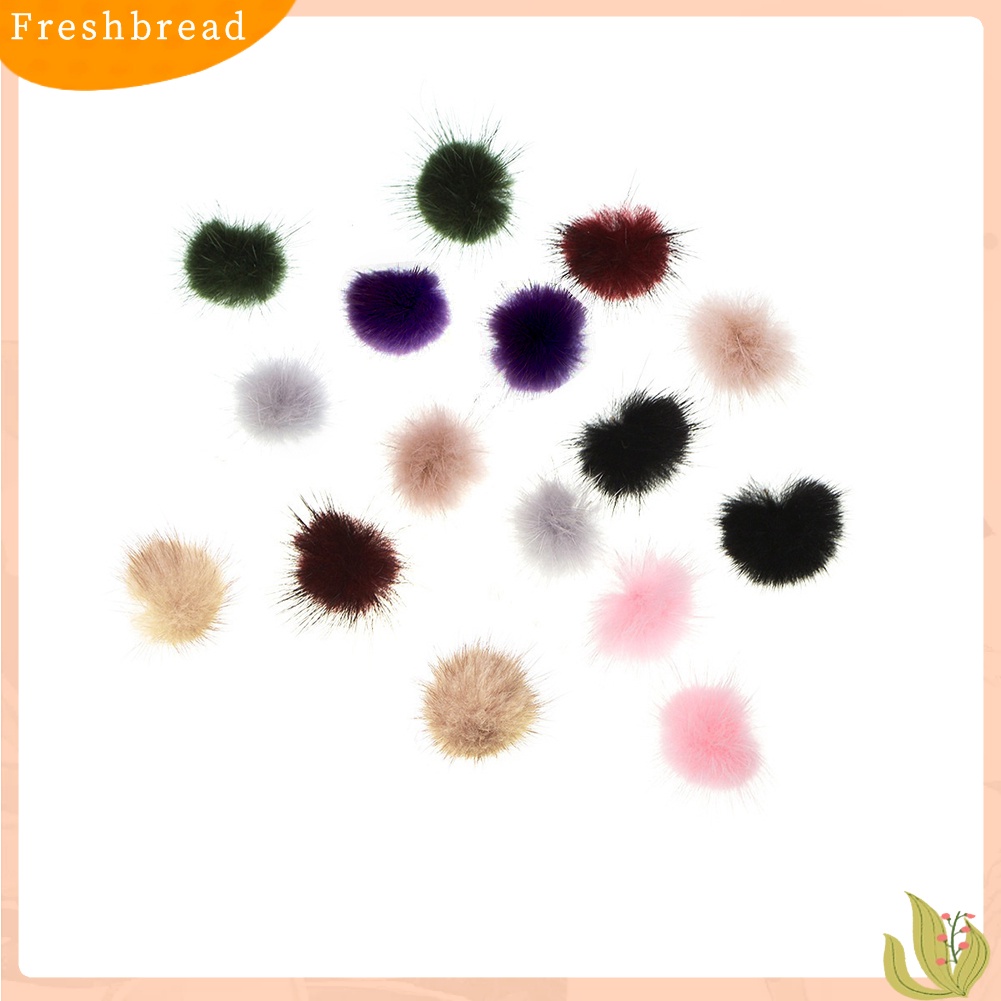 < Freshbread > Fashion Wanita Berbulu Bola Anting Pejantan Gadis Trendi Perhiasan Manis