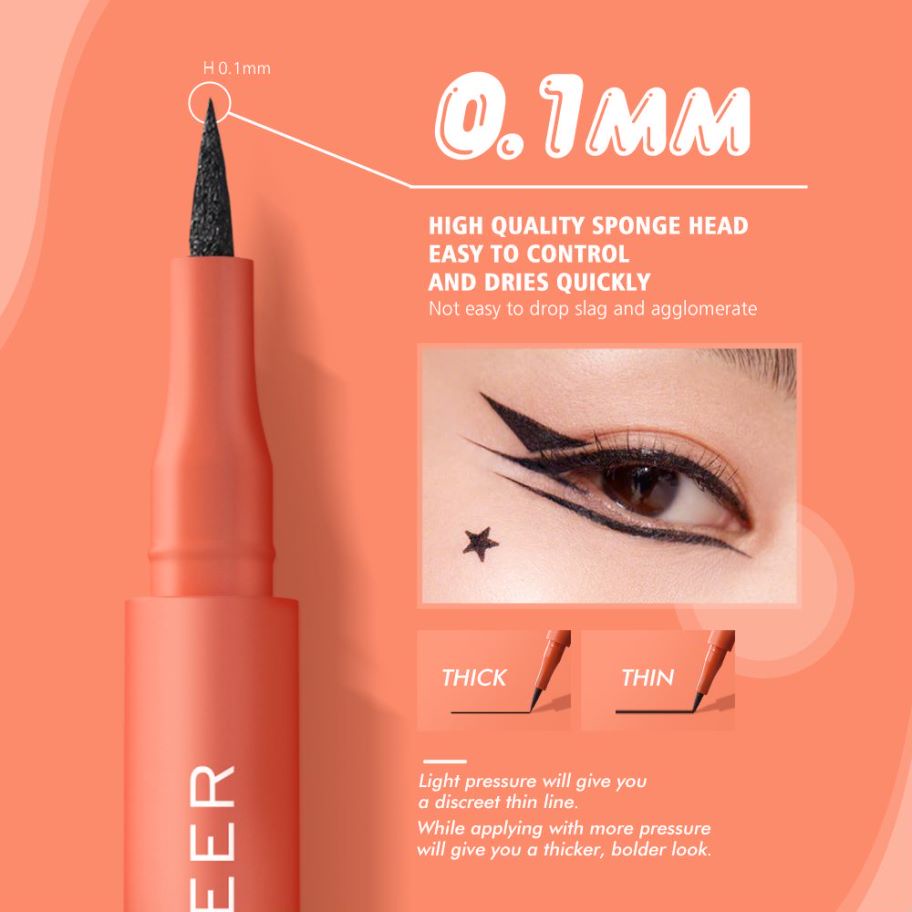 BANXEER_ Abstruse Eye Monster Liquid Eyeliner Tahan Air Tahan Lama BM04 [Emperor]