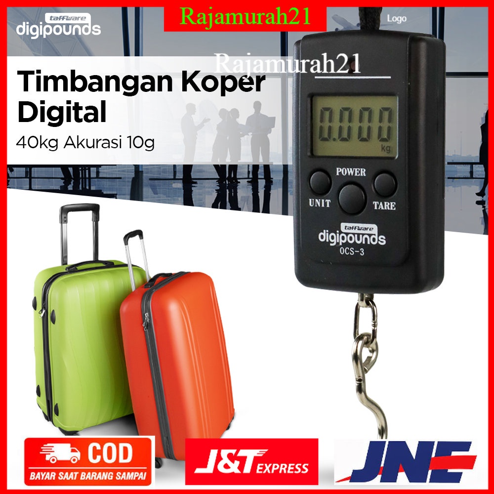 Taffware Digipounds Timbangan Koper Digital 40kg 10g - OMOT7MBK