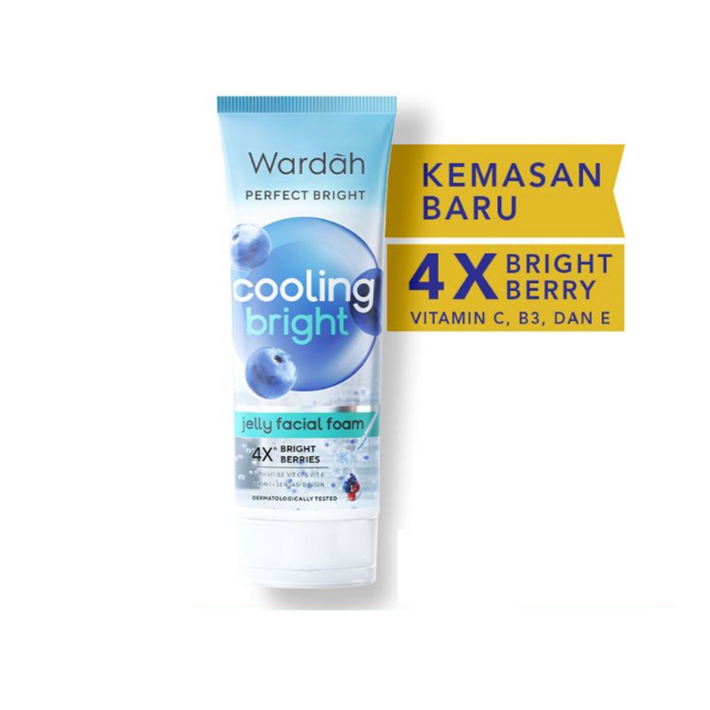 WARDAH Perfect Bright Cooling Bright Jelly Facial Foam 100ml - Apple_Kosmetik