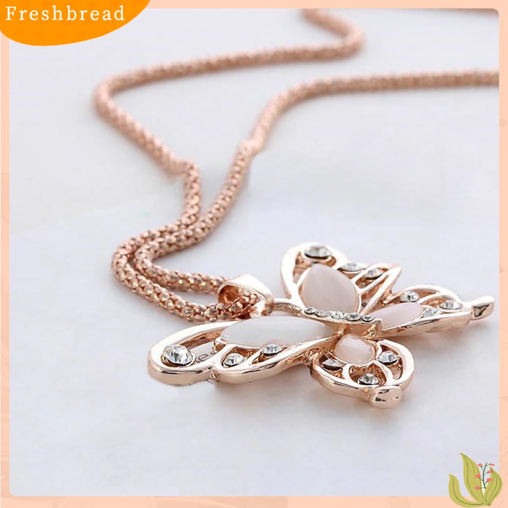 {In Stock} Jepit Rambut Kalung Indah Pengerjaan Halus Menawan Kalung Kupu-Kupu Mewah Untuk Pacaran