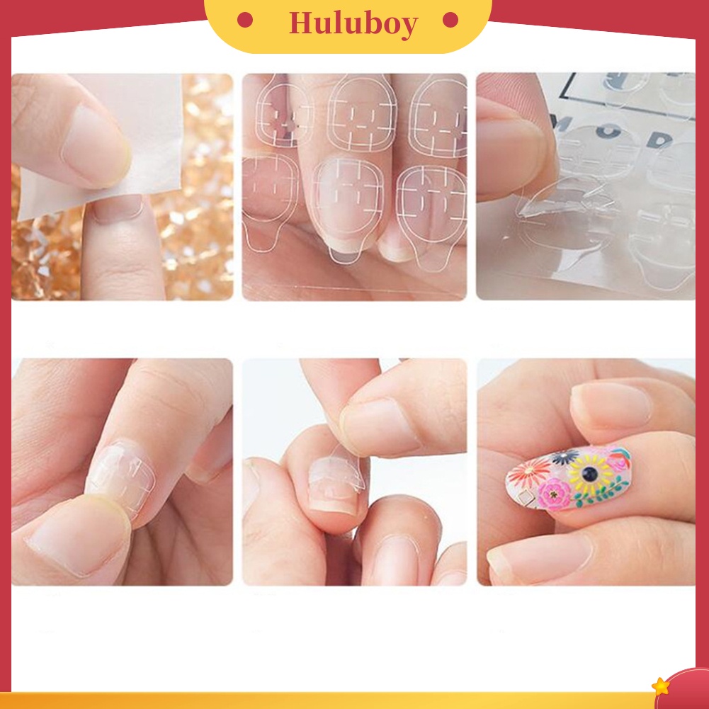 {In Stock} Stiker Lem Kuku Perekat Dua Sisi Transparan Jelly Gel Tape Alat Manicure