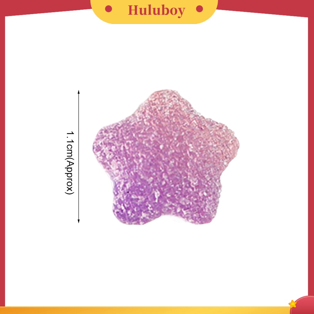 {In Stock} 10Pcs Dekorasi Kuku Hati Indah DIY Perhiasan Nail Art Clay Lembut Fondant Bintang Untuk Wanita