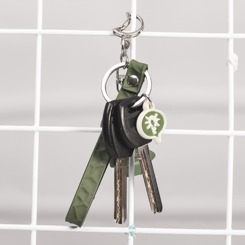 Gantungan Kunci Stainless Steel Pria Snap Keychain Hook Lucu Logam Disc Brakel Key Clasp Rotatable Key Chain Rings DIY Chain Supplies Moon Pendant Key Ring