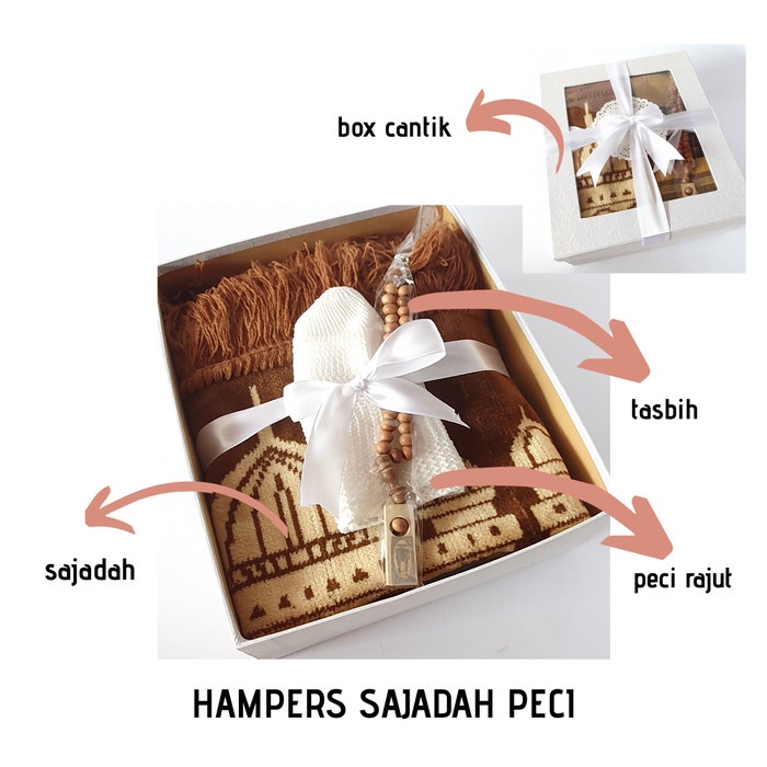 

ARS04 HAMPERS KADO ULANG TAHUN COWOK SAJADAH PECI FREE TASBIH & KARTU UCAPAN