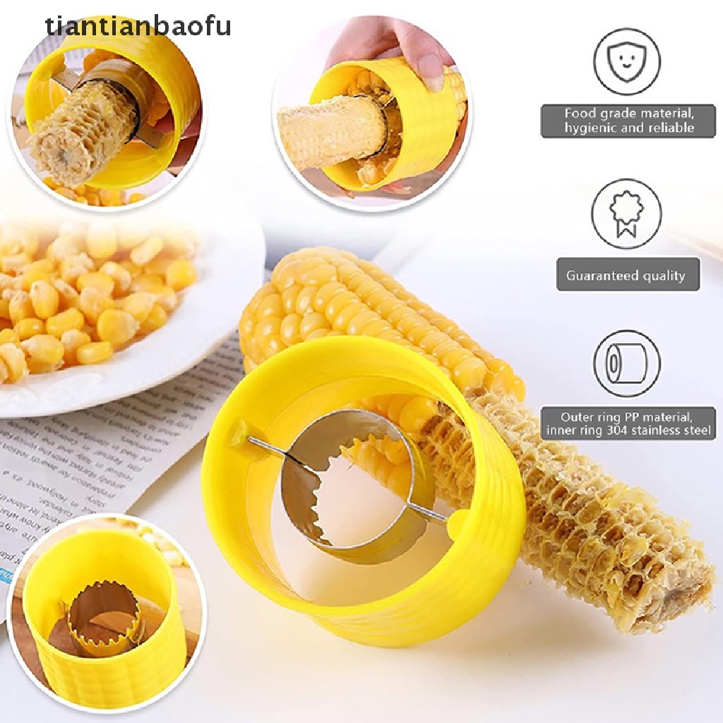 [tiantianbaofu] Pengupas Pengupas Kulit Jagung Dapur Cob Cutter Perontok Corn Stripper Fruit Cob Remover Boutique