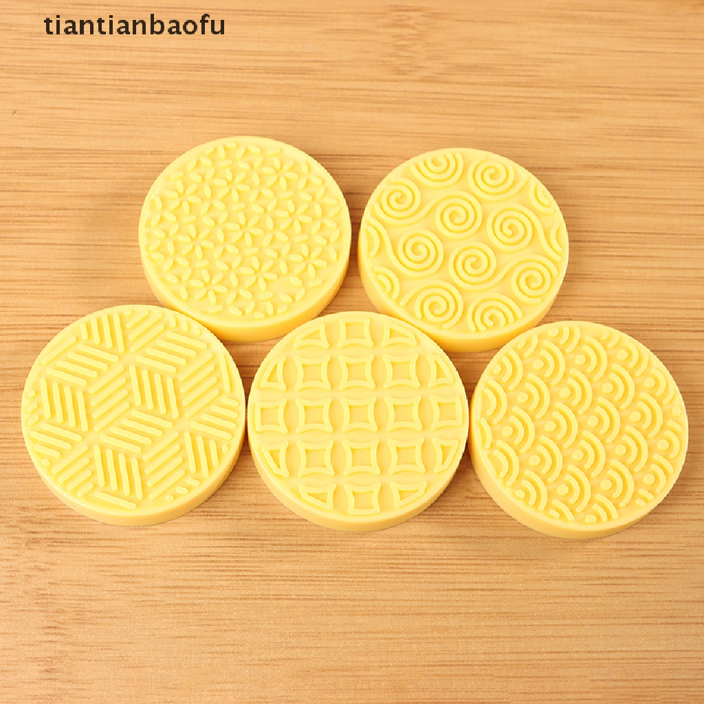 [tiantianbaofu] 6pcs/set Kartun Cookies Stamps Cetakan Plunger Coklat Fondant Kue Embosser Butik