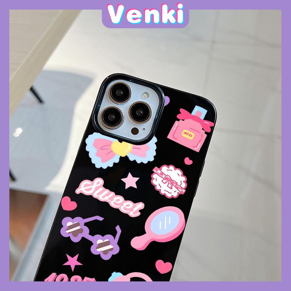 Case  for iPhone 11 Soft TPU Glossy Black Candy Case Cute Makeup Gadgets Camera Protection Shockproof For iPhone 14 13 12 11 Pro Max 7 8 Plus X XR