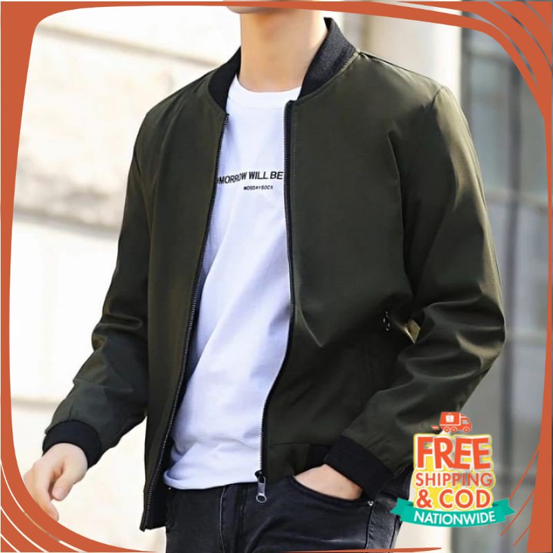 PROMO BIG SIZE JAKET BOMBER JUMBO/ JAKET TASLAN - JAKET BOMBER TASLAN JN - JAKET PRIA