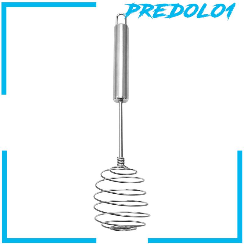 [Predolo1] Kocokan Telur Bahan Stainless Steel Alat Pengaduk Coil Manual Untuk Mengalahkan Milkshake