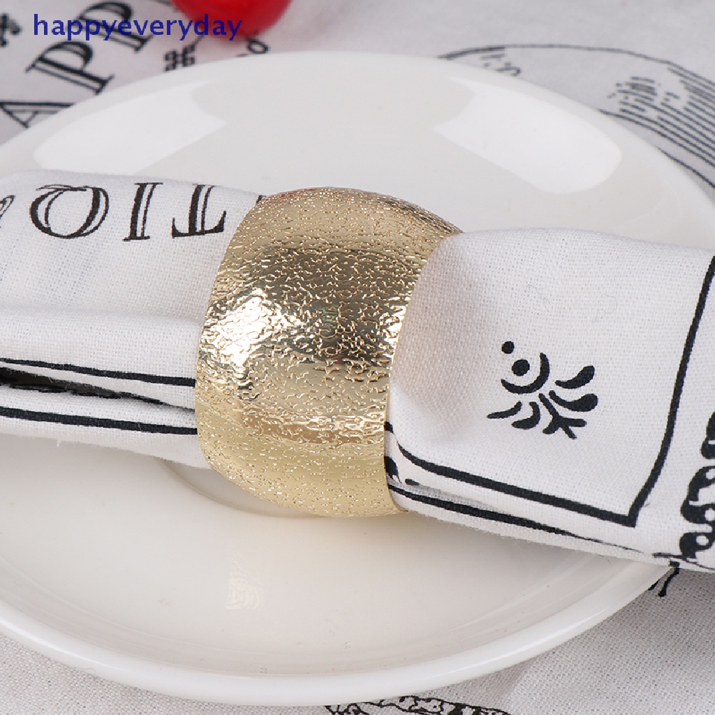 [happy] Napkin Rings Wedding Party Hotel Serbet Gesper Tempat Serbet Dekorasi Meja [ID]