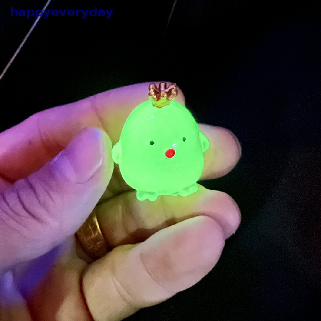 [happy] New Lampu Malam stereo Mahkota Ayam handmade diy night light Hiasan Hias cream gum resin Aksesoris micro-view [ID]