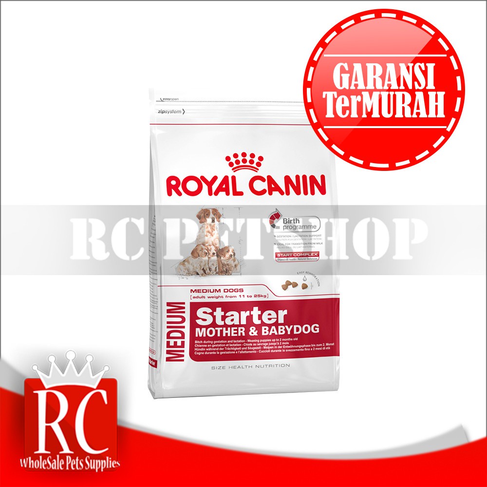 Makanan Anjing Royal Canin Medium Starter Mother &amp; Babydog 4 Kg