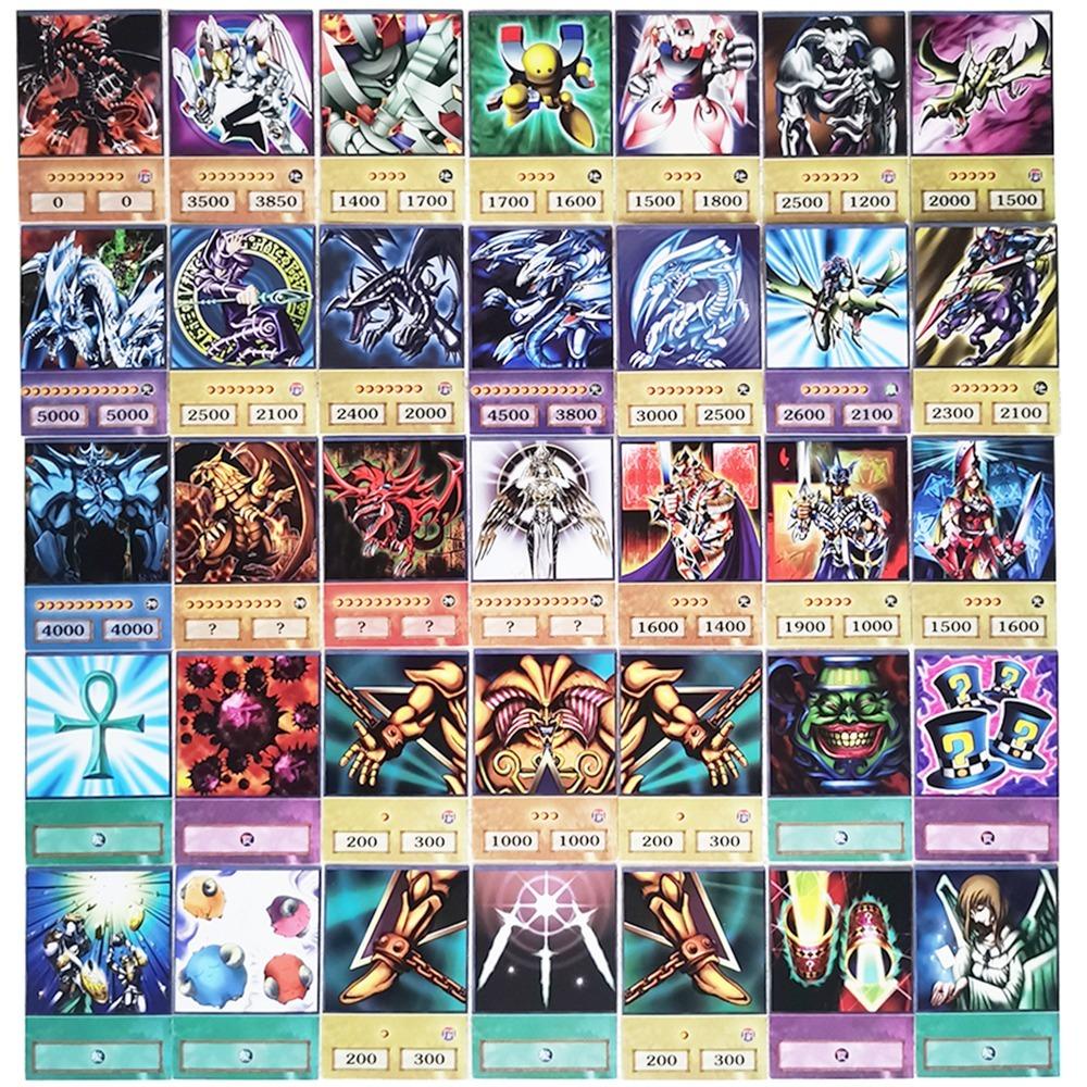 NEEDWAY Needway Yugioh Card Box-Packed DIY Card Hadiah Anak Kartu Kompetitif Blue Eyes Dark Magician Character Card Shiny Collection Hologram Card Ra Yugioh DM Yu Gi Oh Card