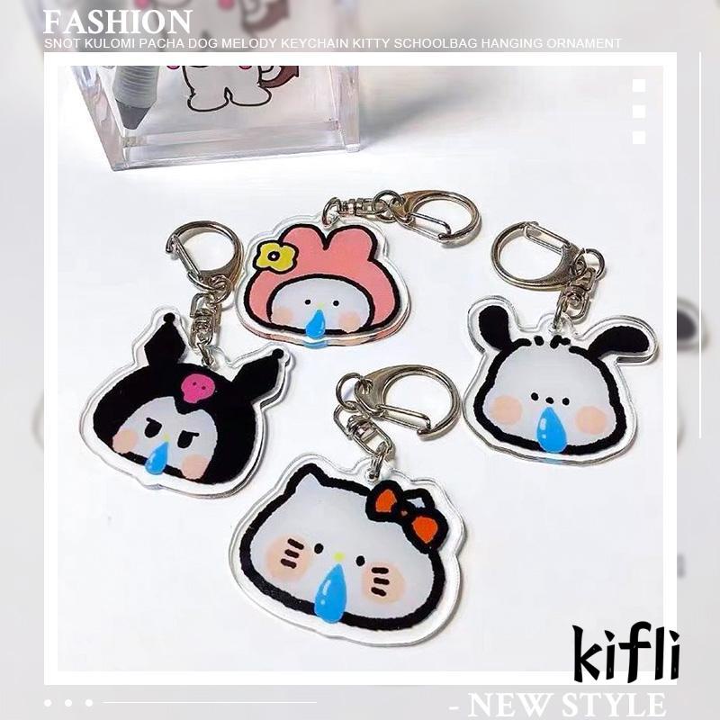 [KD] Kuromi Pochacco Melody Keychain Kitty Aksesoris Liontin Akrilik