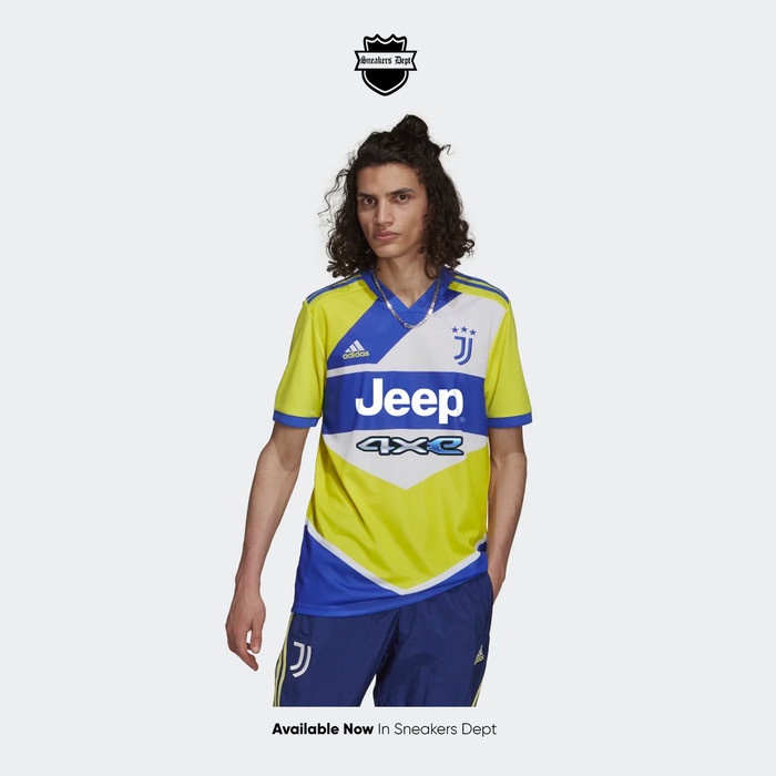 ADIDAS Jersey Bola JUVENTUS FC THIRD JERSEY 21/22 SHOCK YELLOW ORI