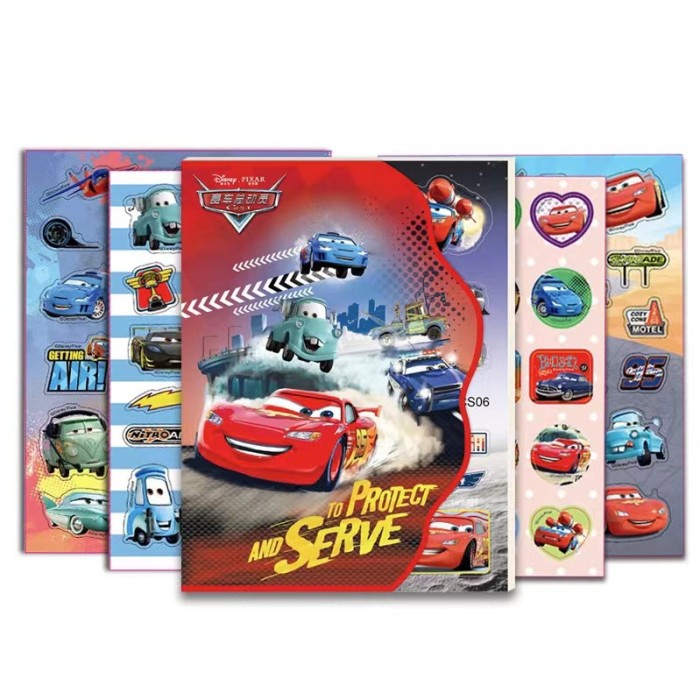 STK- Stiker Buku anak-anak Sticker kids toys princess sofia elsa frozen - Cars