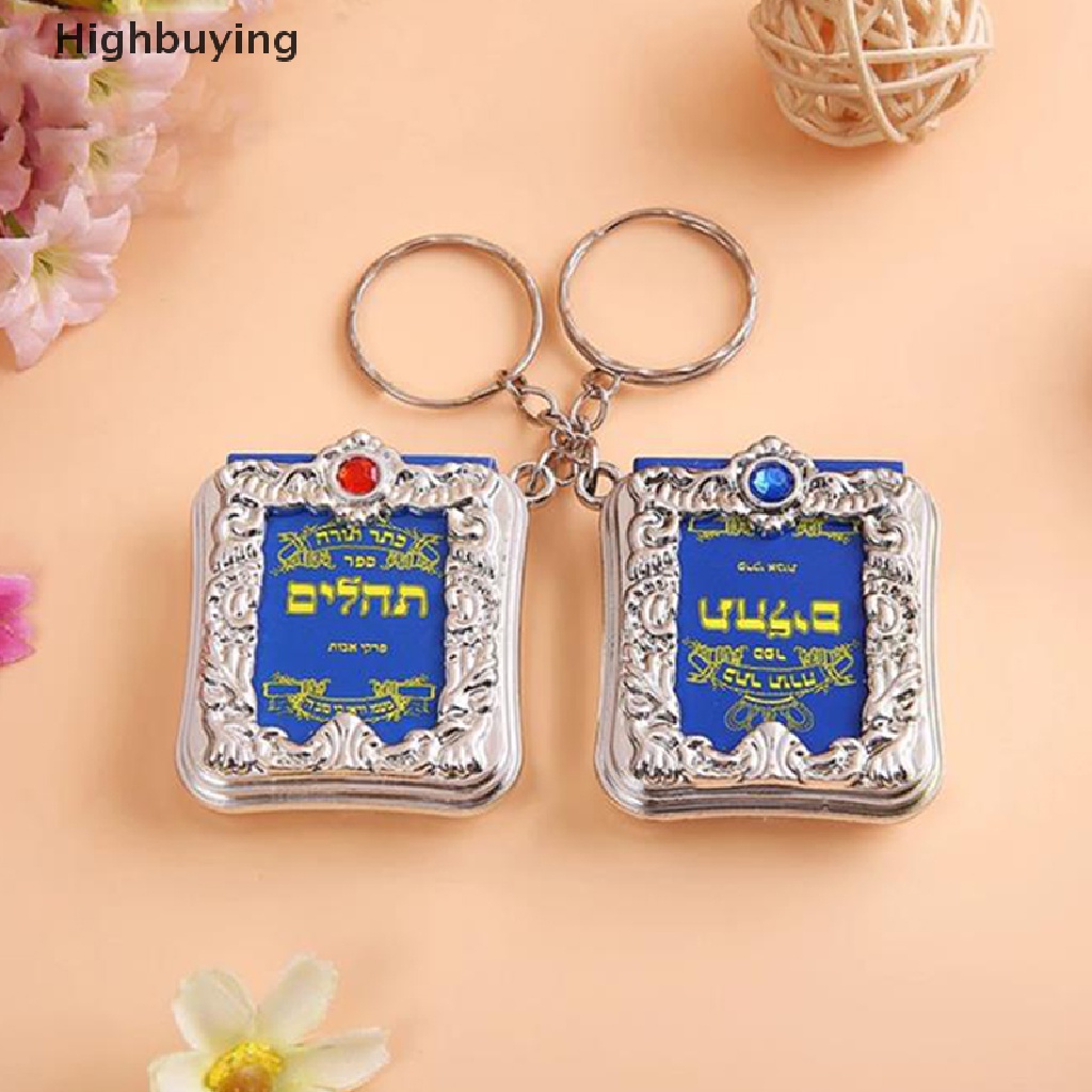 Hbid Israel Mini Buku Alkitab Liontin Gantungan Kunci Bergaya Kreatif Perhiasan Keagamaan Hadiah Untuk Teman Buku Mini Keychain Glory