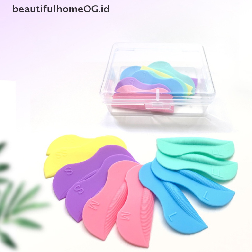 // Lebaran// 5pasang Lash Lift Lifg Curlers Curl Silicone Shields Pads Multicolor Reusable **