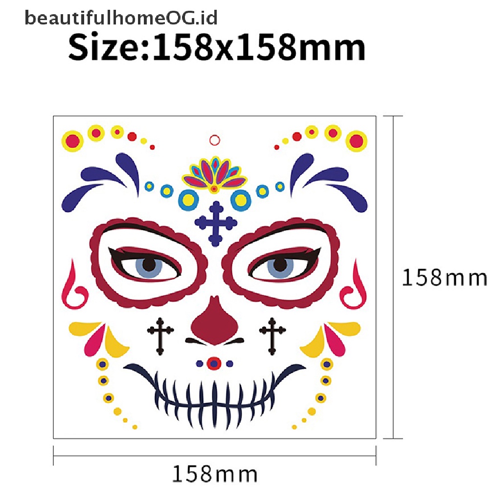 // Kecantikan// 5Pcs Temporary Womens Face Tattoo Art Visage Makeup Stiker Sexy Tatoo Stickers **