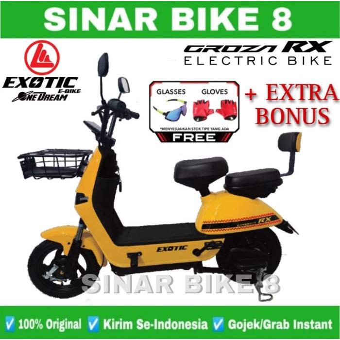 Sepeda Listrik EXOTIC GROZA RX 500 Watt Electric Bike