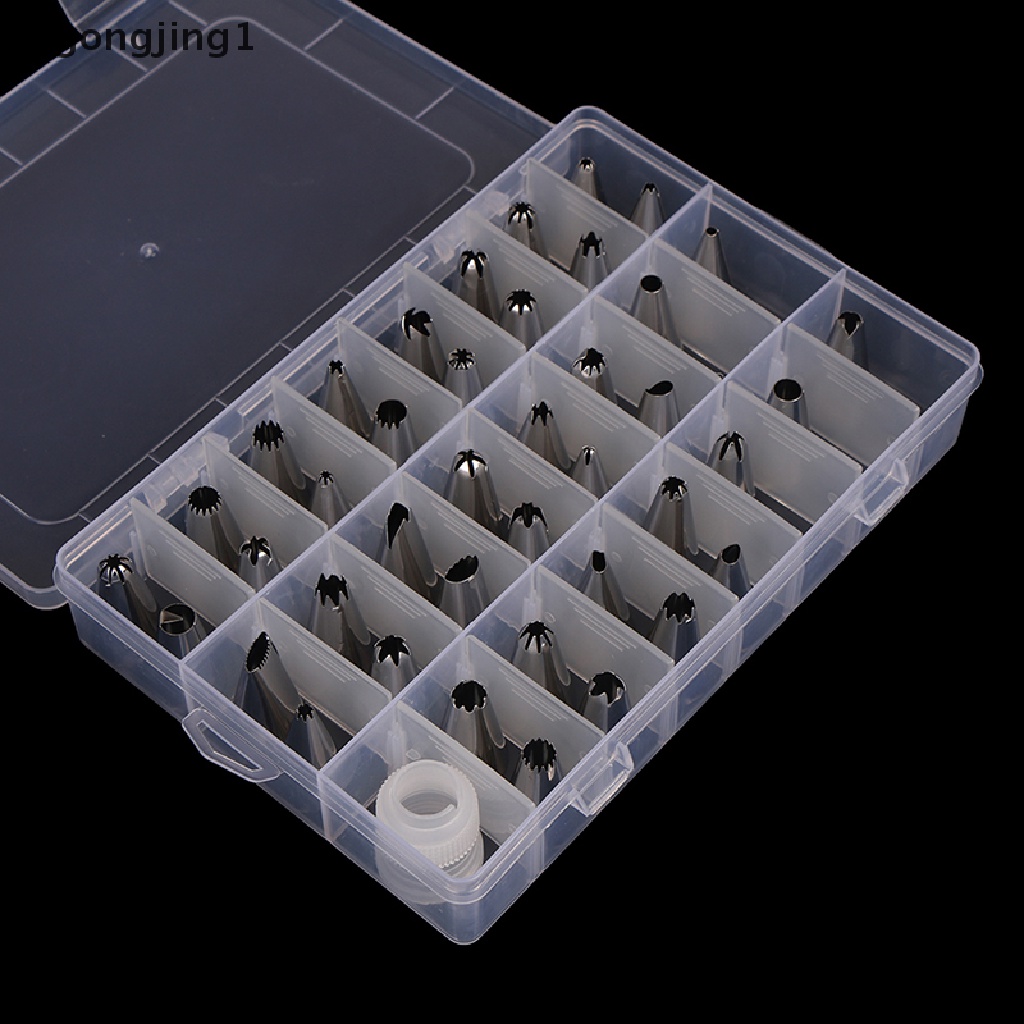 Ggg 42Pcs Spuit Piping Icing Besar Tahan Lama Pastry Stainless Steel Tips Set ID