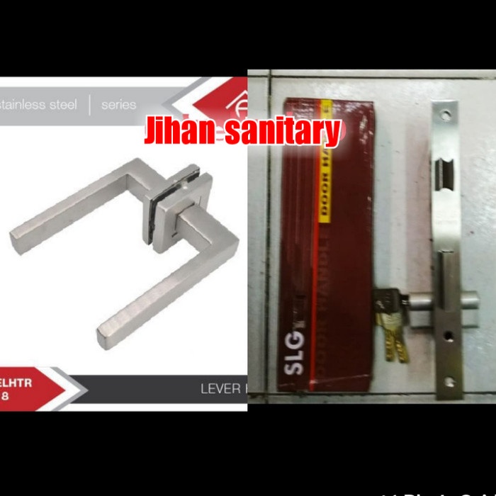 handel roses/gagang pintu 1 set kunci SLG