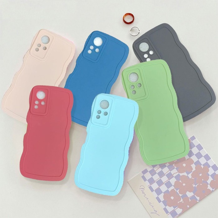 Softcase WAVE SHAPE Warna Oppo A15/A15S/A16/A16E/A16K/A17/A17K/A31/A37/NEO 9/C1/A3S/A5 2020/A9/A52/A72/A39/A57 Lama Case TPU Gelombang Colorful