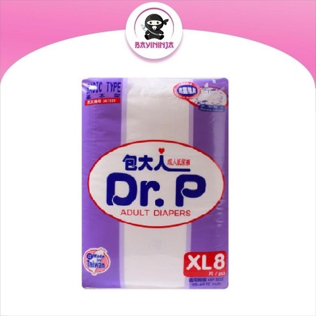 DR P DRP Adult Diapers Popok Dewasa Basic Type XL8 XL 8