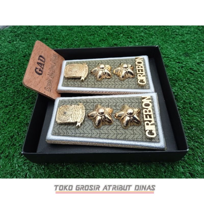 Pangkat Pdh ASN CIREBON Lis Putih Kain Akrilik Exclusive