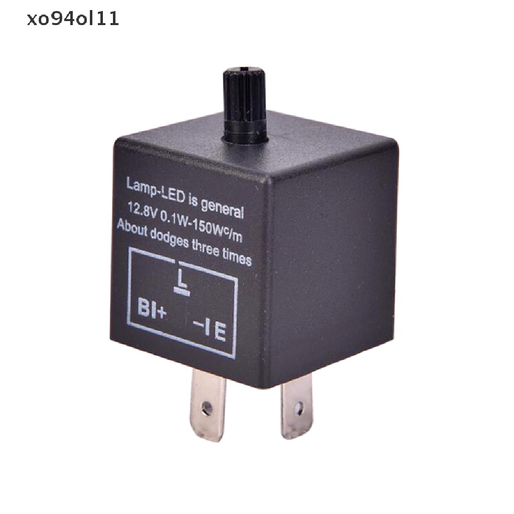 Xo 12V 3-Pin LED Adjustable Car Flasher Flash Relay Untuk Lampu Sein CF13 OL