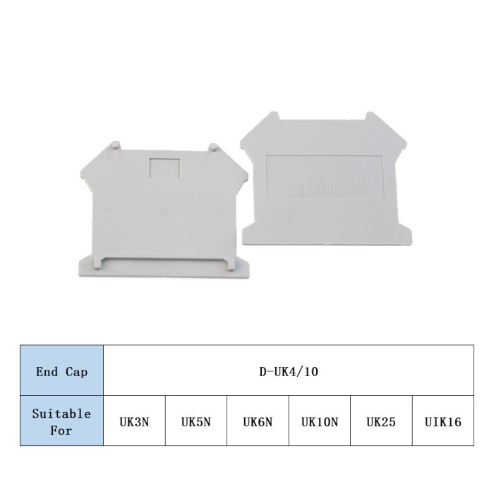 Isi 5 Pcs Terminal Block UK Series Din Rail Mounting UK3N UK4N UK6N