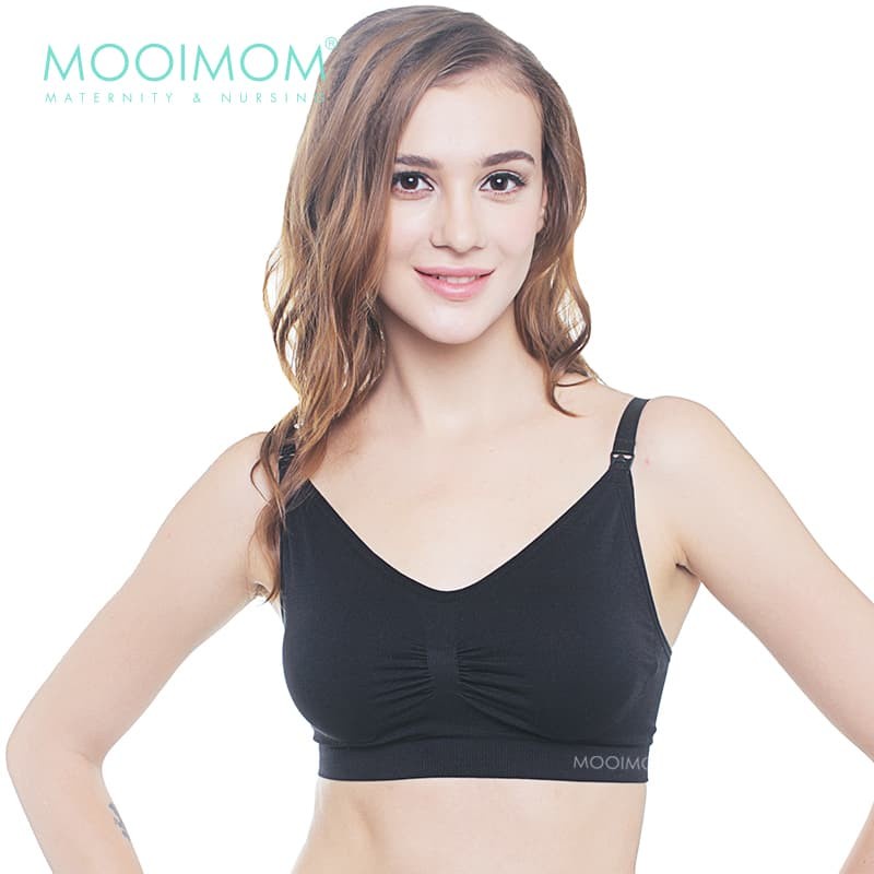 Bra Menyusui &amp; Hamil | MOOIMOM Seamless Sports Comfortable Nursing Bra