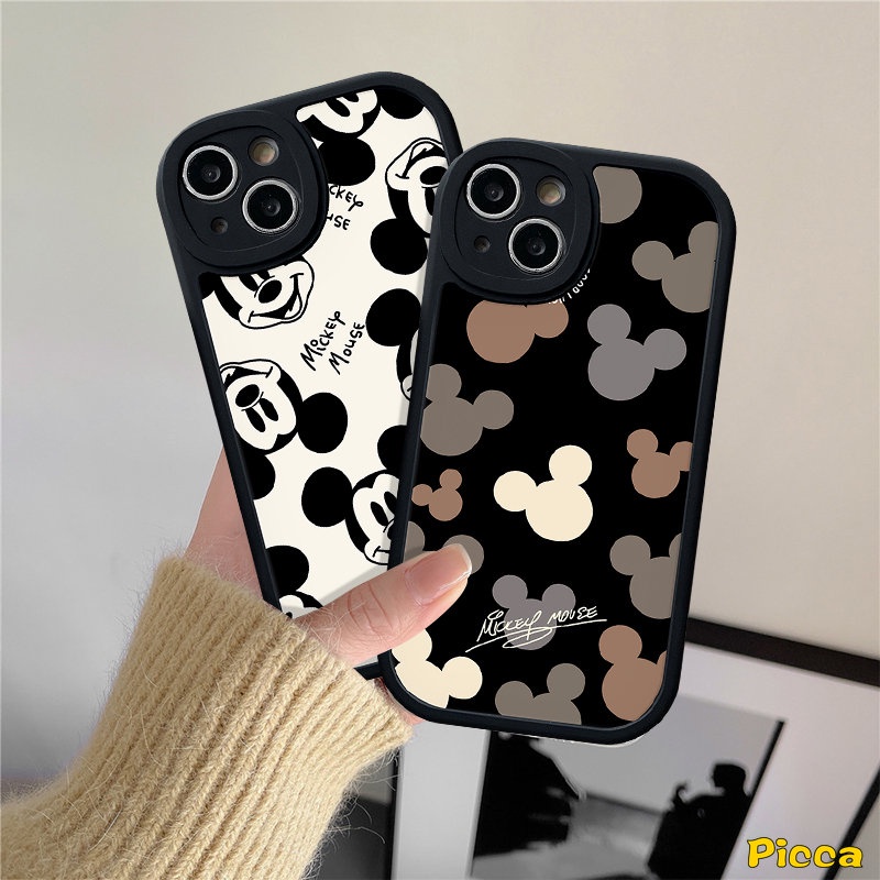 Casing Ponsel Kartun Disney Untuk Infinix Hot10 9 11 Play Smart5 6 Hot 10s 10T 11s Hot 10 Lite Infinix Note8 Lucu Dazzle Mickey Mouse Pasangan Shockporoof Lembut Tpu Cover