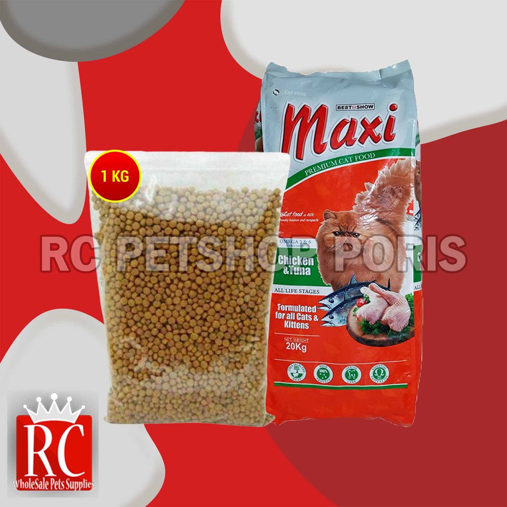 Makanan Kucing Semua Usia Maxi Cat Repacking 1 KG