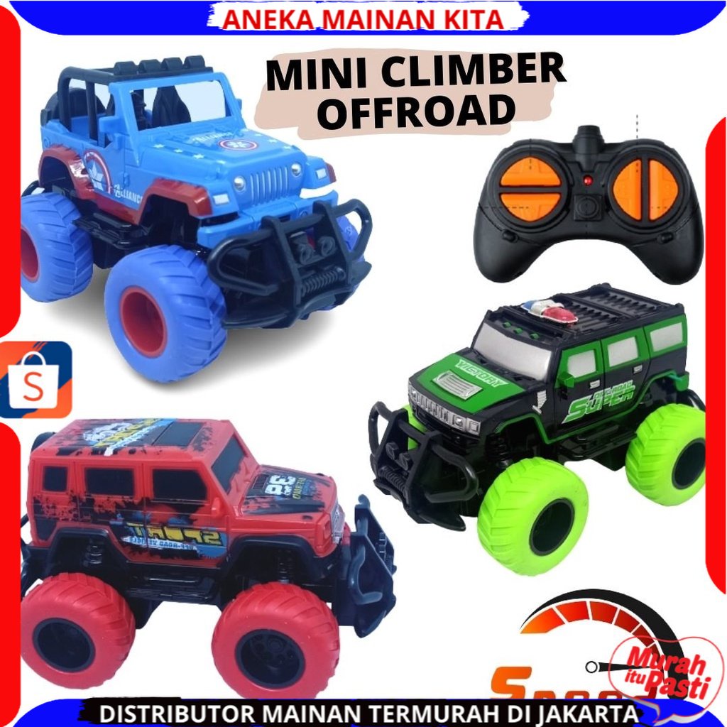 Mobil Remote Control RC Offroad Mini Car Jeep New Edition / Kado Ulang Tahun Anak Mobil Remot Murah