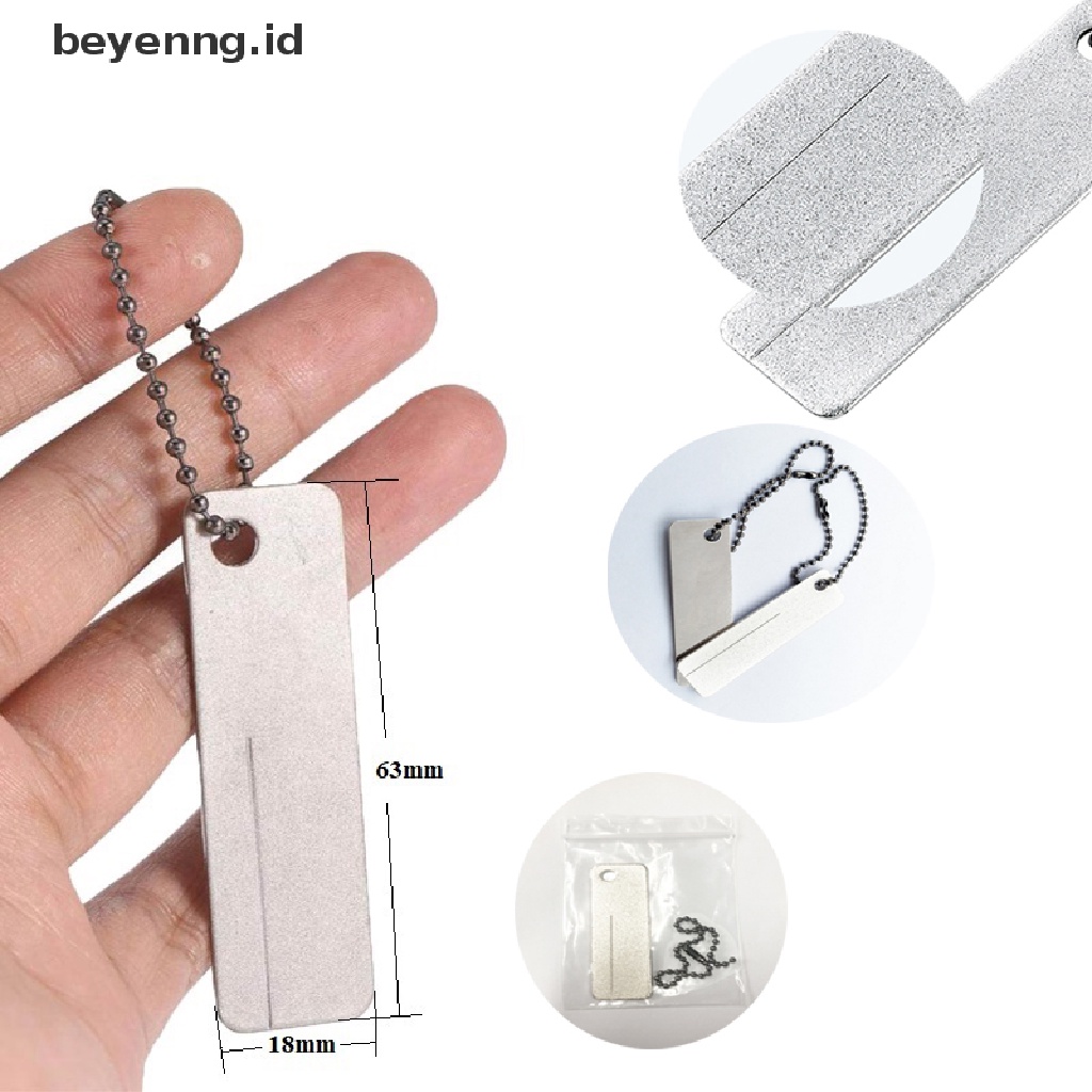 Beyen Outdoor Batu Gerinda Berlian Super Keras fish hook file pocket multi Alat ID